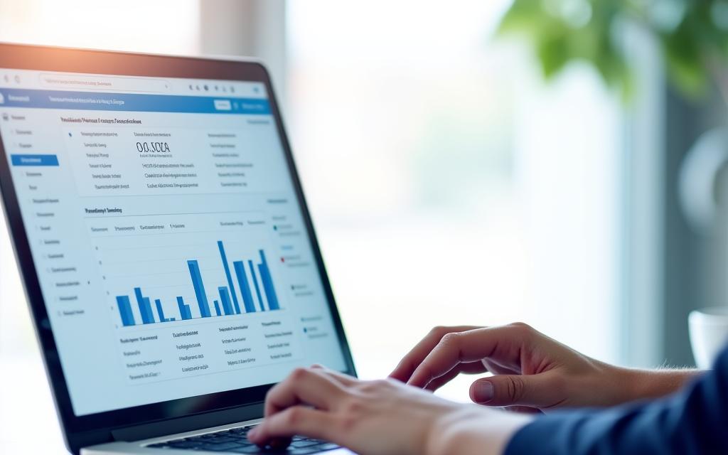 LuminaGrid customer management dashboard on a laptop