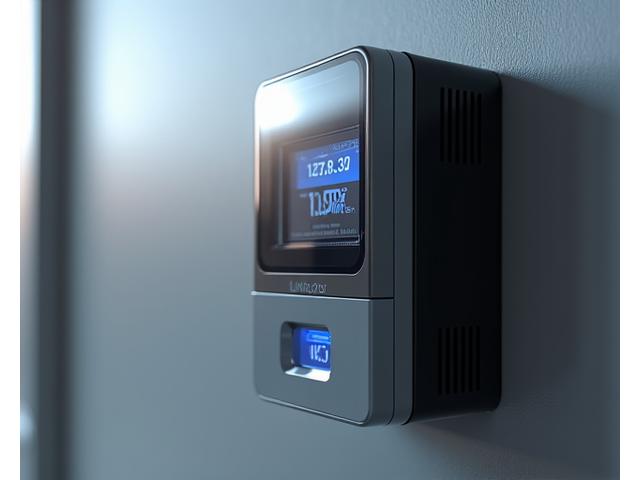 LuminaGrid Smart Energy Meter device with digital display and modern design.